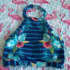 Roxy halter bikini top